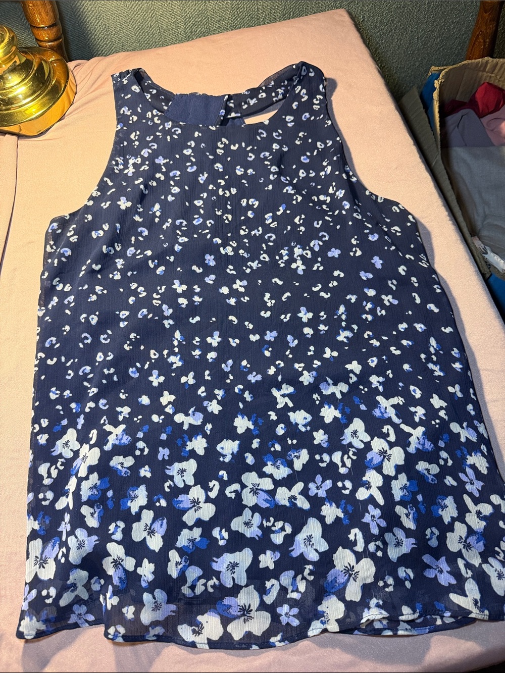 Banana Republic Navy Sleeveless Top